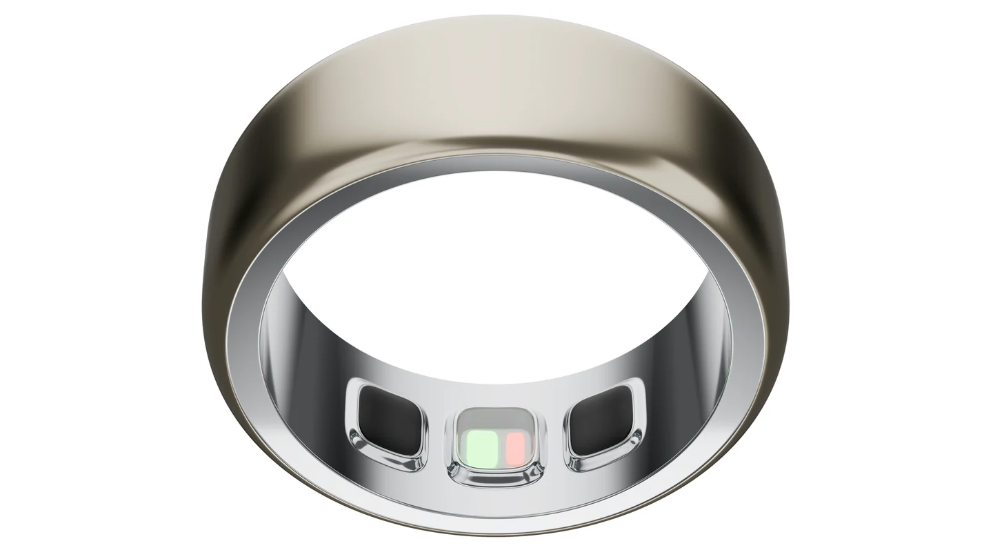 Gold HOPE Ring B with its inner sensors visible